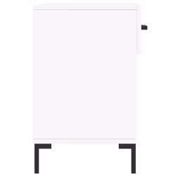 vidaXL Shoe Bench Shoe Cupboard Shoe Storage Shoe Rack Black Engineered Wood - white - Additional view 6