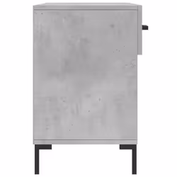 vidaXL Shoe Bench Shoe Cupboard Shoe Storage Shoe Rack Black Engineered Wood - concrete grey - Additional view 6