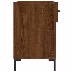 vidaXL Shoe Bench Shoe Cupboard Shoe Storage Shoe Rack Black Engineered Wood - brown oak - Additional view 6