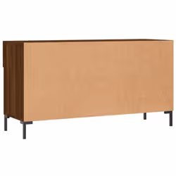 vidaXL Shoe Bench Shoe Cupboard Shoe Storage Shoe Rack Black Engineered Wood - brown oak - Additional view 7