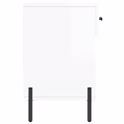 vidaXL Shoe Bench Shoe Storage Cabinet Shoe Rack Brown Oak Engineered Wood - high gloss white - Additional view 6