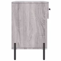 vidaXL Shoe Bench Shoe Storage Cabinet Shoe Rack Brown Oak Engineered Wood - grey sonoma - Additional view 6