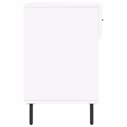 vidaXL Shoe Bench Shoe Cupboard Shoe Storage Shoe Rack Black Engineered Wood - white - Additional view 6