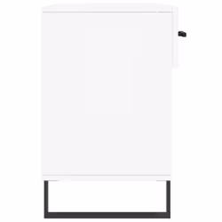 vidaXL Shoe Bench Shoe Cupboard Shoe Storage Shoe Rack Black Engineered Wood - white - Additional view 6