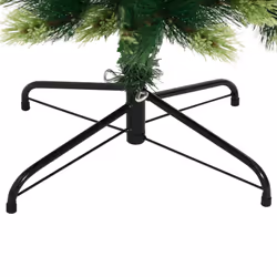 vidaXL Artificial Hinged Christmas Tree Xmas Tree with Stand Christmas Decor - 210 cm - Additional view 5