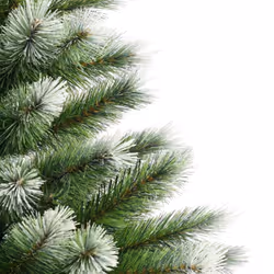 vidaXL Artificial Hinged Christmas Tree Christmas Decoration with Flocked Snow - 240 cm - Additional view 4