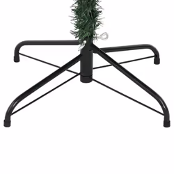 vidaXL Artificial Hinged Christmas Tree Christmas Decoration with Flocked Snow - 240 cm - Additional view 5