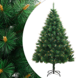 vidaXL Artificial Hinged Christmas Tree Xmas Tree with Stand Christmas Decor - 150 cm