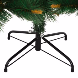 vidaXL Artificial Hinged Christmas Tree Xmas Tree with Stand Christmas Decor - 150 cm - Additional view 5