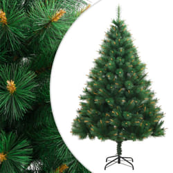 vidaXL Artificial Hinged Christmas Tree Xmas Tree with Stand Christmas Decor - 180 cm