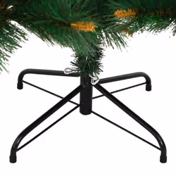 vidaXL Artificial Hinged Christmas Tree Xmas Tree with Stand Christmas Decor - 210 cm - Additional view 5