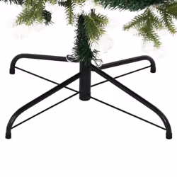 vidaXL Artificial Hinged Christmas Tree Christmas Decoration with Flocked Snow - 210 cm - Additional view 5