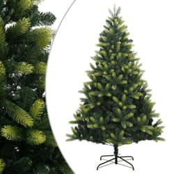 vidaXL Artificial Hinged Christmas Tree Xmas Tree with Stand Christmas Decor