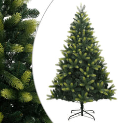 vidaXL Artificial Hinged Christmas Tree Xmas Tree with Stand Christmas Decor - 240 cm