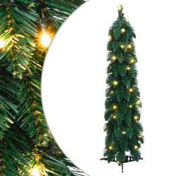 vidaXL Artificial Pre-lit Christmas Tree with LEDs Artificial Tree Decoration - green, 60 cm