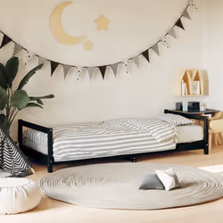 VidaXL 834395 kids bed Black Wood