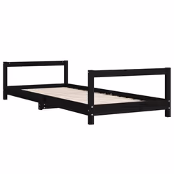 VidaXL 834395 kids bed Black Wood