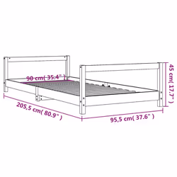 VidaXL 834395 kids bed Black Wood - Additional view 8