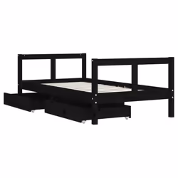 VidaXL 834407 kids bed Black Wood - Additional view 4