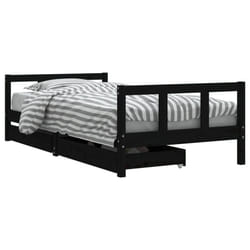 VidaXL 834410 kids bed Black Wood