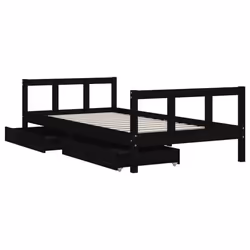 VidaXL 834410 kids bed Black Wood - Additional view 4