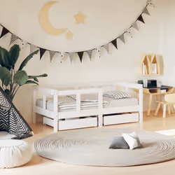VidaXL 834412 kids bed White Wood