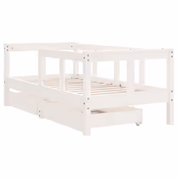 VidaXL 834412 kids bed White Wood