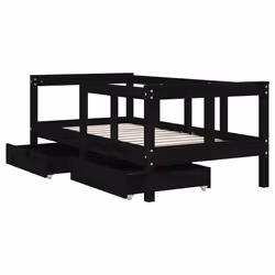 VidaXL 834416 kids bed Black Wood - Additional view 4