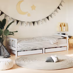 VidaXL 834418 kids bed White Wood