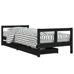 VidaXL 834419 kids bed Black Wood