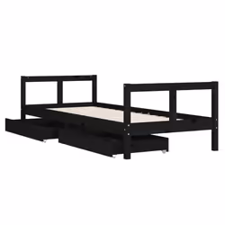 VidaXL 834419 kids bed Black Wood - Additional view 4