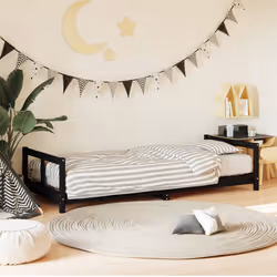 VidaXL 834422 kids bed Black Wood