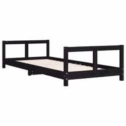 VidaXL 834422 kids bed Black Wood
