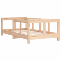 vidaXL Kids Bed Frame Wooden Bed Base Bedstead for Children Solid Wood Pine - brown, 70 x 140 cm - Additional view 2
