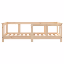 vidaXL Kids Bed Frame Wooden Bed Base Bedstead for Children Solid Wood Pine - brown, 70 x 140 cm - Additional view 4