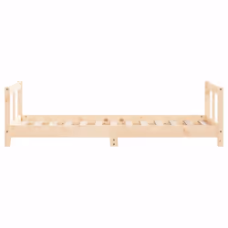 vidaXL Kids Bed Frame Wooden Bed Base Bedstead for Children Solid Wood Pine - brown, 80 x 160 cm - Additional view 4