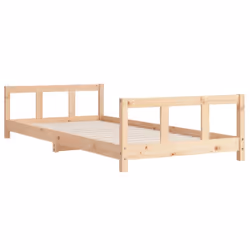 vidaXL Kids Bed Frame Wooden Bed Base Bedstead for Children Solid Wood Pine - brown, 90 x 190 cm - Additional view 5