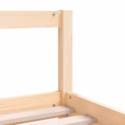 vidaXL Kids Bed Frame Wooden Bed Base Bedstead for Children Solid Wood Pine - brown, 90 x 190 cm - Additional view 6