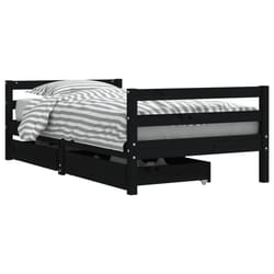 VidaXL 834437 kids bed Black Wood