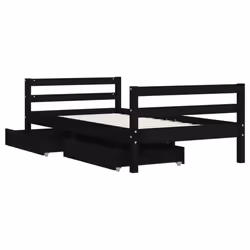 VidaXL 834437 kids bed Black Wood - Additional view 4