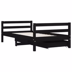 VidaXL 834437 kids bed Black Wood - Additional view 7