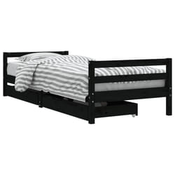 VidaXL 834440 kids bed Black Wood