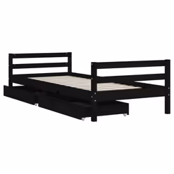 VidaXL 834440 kids bed Black Wood - Additional view 4