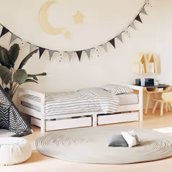 VidaXL 834445 kids bed White Wood