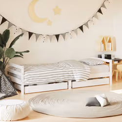 VidaXL 834448 kids bed White Wood