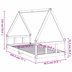 VidaXL 834455 kids bed Black Wood - Additional view 8