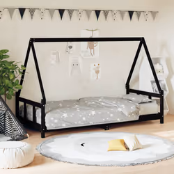 VidaXL 834464 kids bed Black Wood