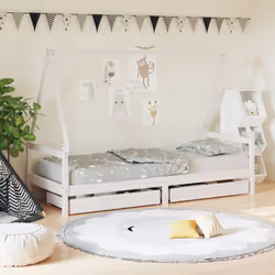 VidaXL 834466 kids bed White Wood