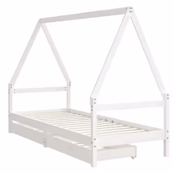 VidaXL 834466 kids bed White Wood