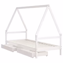 VidaXL 834466 kids bed White Wood - Additional view 4